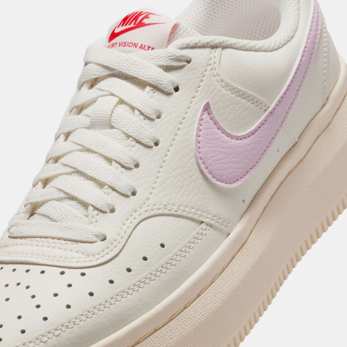 Nike Women's Court Vision Alta Shoes Beige Nike Women's Court Vision Alta Shoes Beige image number 4