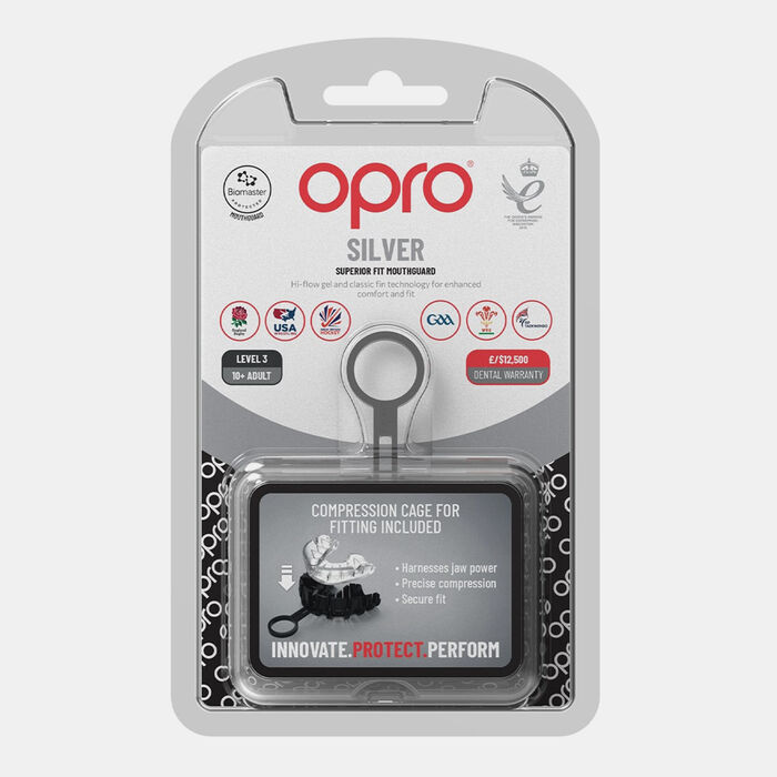 OPRO Self-Fit Silver-Level MMA Mouth Guard Clear image number 1