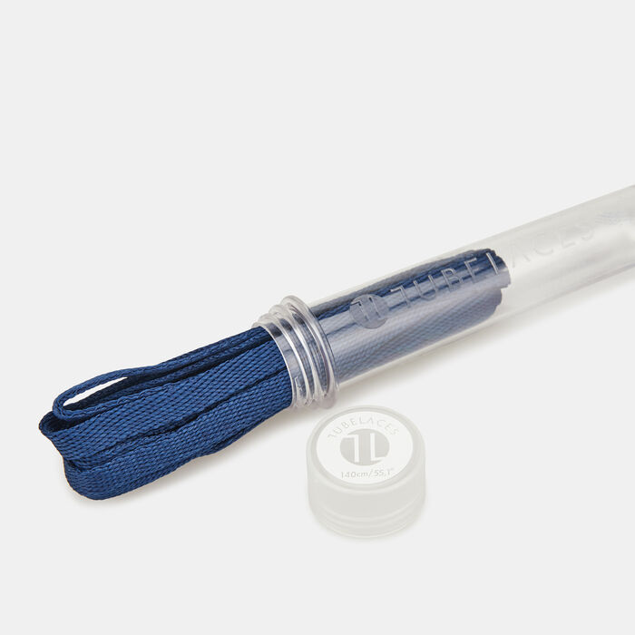 TUBELACES Flat Shoelaces Blue TUBELACES Flat Shoelaces Blue image number 1