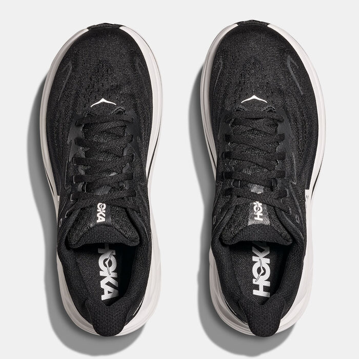 HOKA Men's Clifton 10 Wide Running Shoes Black image number 3