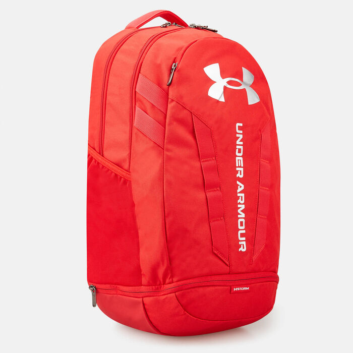 Under Armour UA Hustle 5.0 Backpack Red Under Armour UA Hustle 5.0 Backpack Red image number 2
