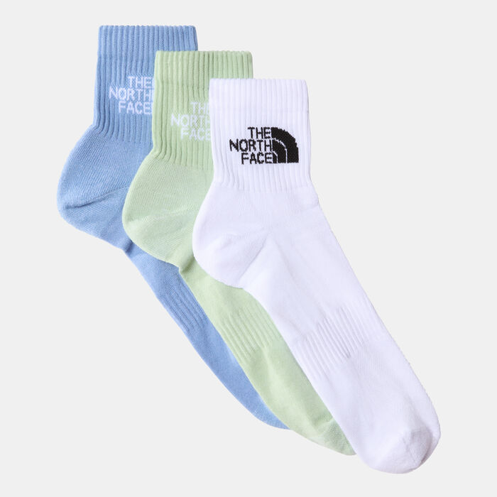 The North Face Multi Sport Cushioned Quarter Socks (3 Pairs) Black The North Face Multi Sport Cushioned Quarter Socks (3 Pairs) Black image number 0