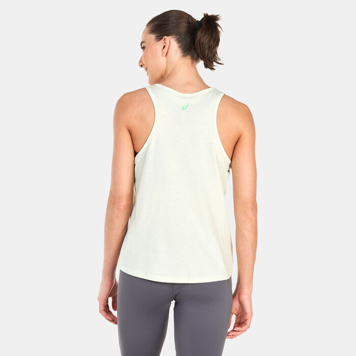 ASICS Women's Training Core Tank Top Green ASICS Women's Training Core Tank Top Green image number 1
