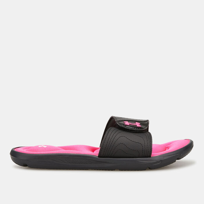Under Armour Women's UA Ignite IX Slides Black Under Armour Women's UA Ignite IX Slides Black image number 1