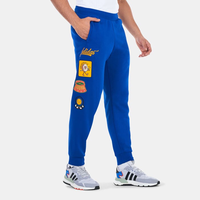 adidas Originals Men's Collegiate Badge Sweatpants Blue adidas Originals Men's Collegiate Badge Sweatpants Blue image number 0