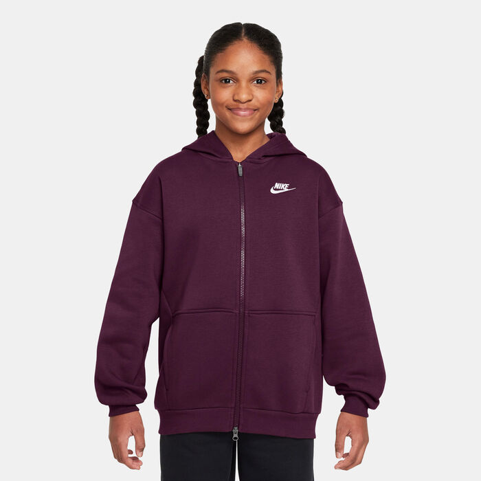 Nike Kids' Sportswear Club Fleece Full-Zip Hoodie Pink Nike Kids' Sportswear Club Fleece Full-Zip Hoodie Pink image number 0
