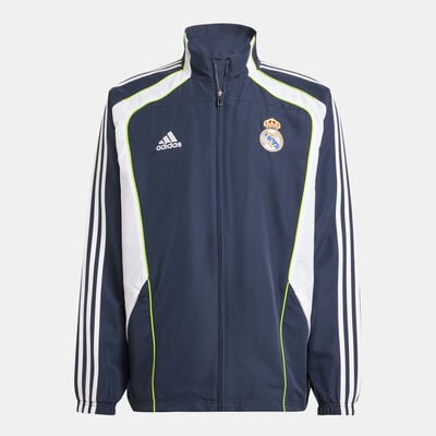 adidas Men's Real Madrid UBP Track Jacket Blue adidas Men's Real Madrid UBP Track Jacket Blue