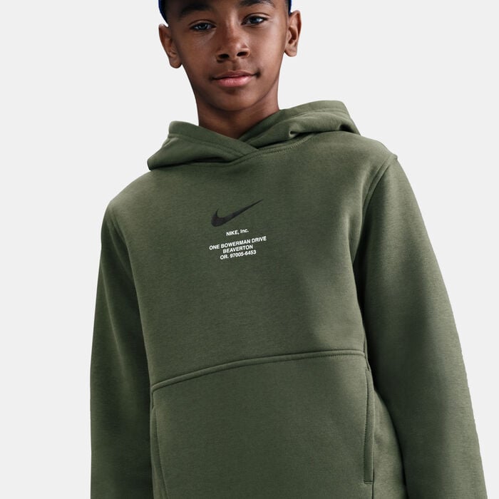 Nike Kids' Sportswear Hoodie Green Nike Kids' Sportswear Hoodie Green image number 3