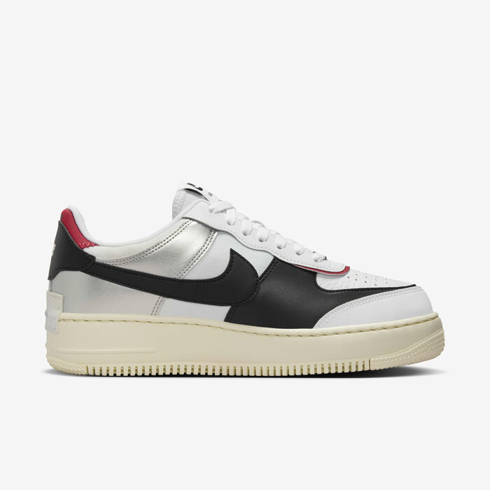 Nike Women's Air Force 1 Shadow Shoes White image number 3
