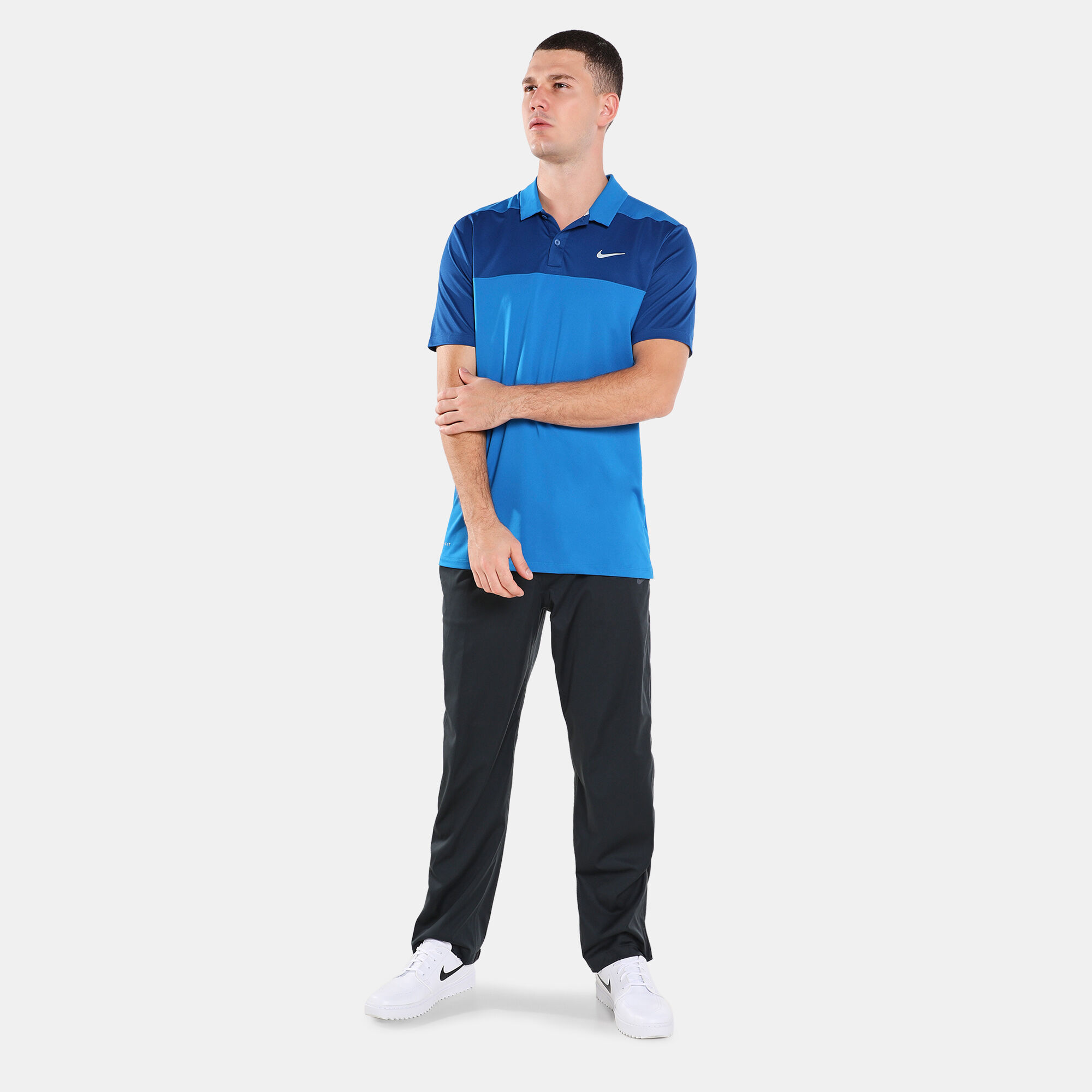 Nike color block golf on sale shirt