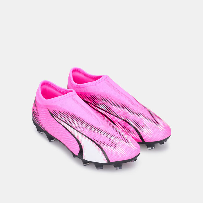 PUMA Kids' ULTRA MATCH Firm Ground/Artificial Ground Football Shoes Pink image number 3