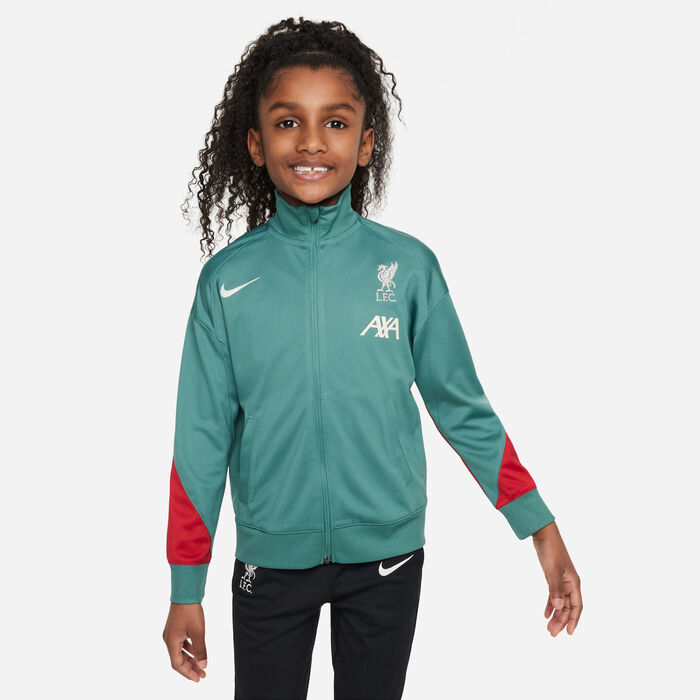 Nike Kids' Liverpool Strike Dri-FIT Football Tracksuit Green Nike Kids' Liverpool Strike Dri-FIT Football Tracksuit Green image number 3