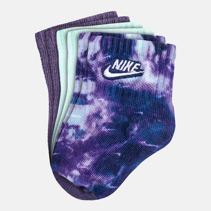 Nike Kids’ Leopard Gripper Socks - 3 Pack (Baby and Toddler) Purple Nike Kids’ Leopard Gripper Socks - 3 Pack (Baby and Toddler) Purple image number 0