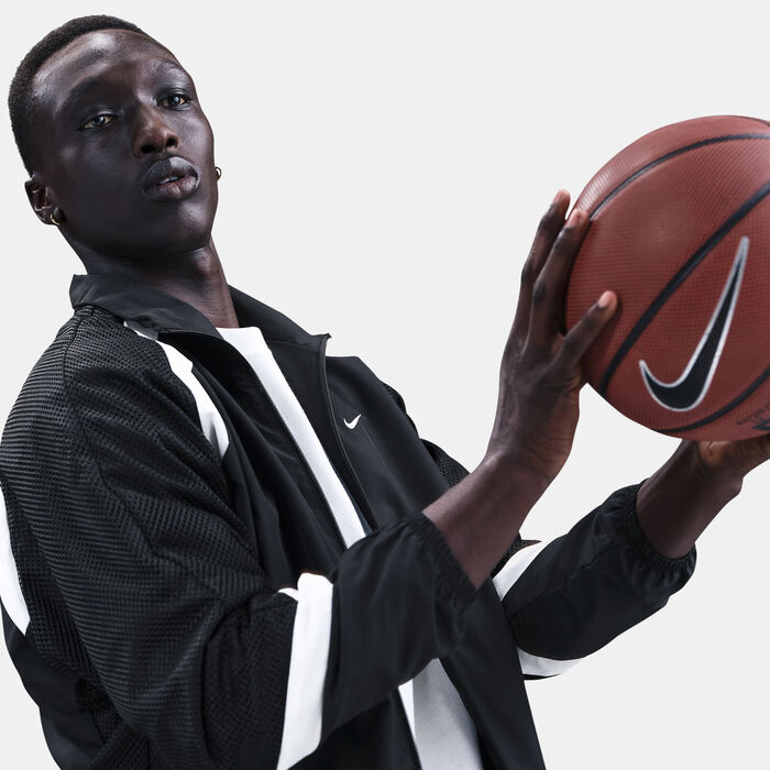 Nike Men's Icon Woven Basketball Jacket Black image number 4