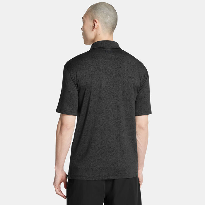 Under Armour Men's UA Playoff 3.0 Printed Polo Shirt Black Under Armour Men's UA Playoff 3.0 Printed Polo Shirt Black image number 1