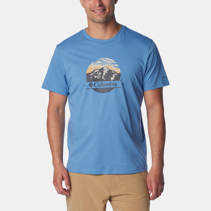 Columbia Men's Path Lake Graphic T-Shirt Blue Columbia Men's Path Lake Graphic T-Shirt Blue image number 0