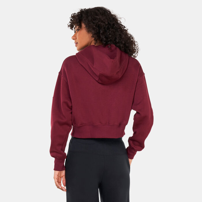 Nike Women's Sportswear Swoosh Fleece Hoodie Black Nike Women's Sportswear Swoosh Fleece Hoodie Black image number 1
