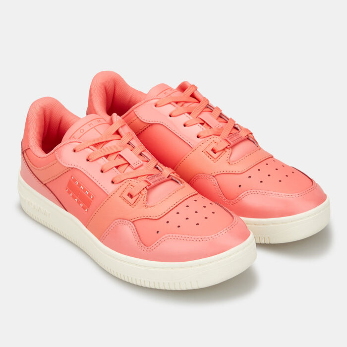 Tommy Hilfiger Women's Retro Basketball Glossy Shoe Pink Tommy Hilfiger Women's Retro Basketball Glossy Shoe Pink image number 1
