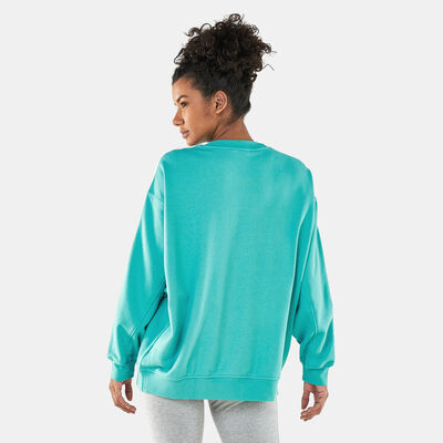 adidas Originals Women's Oversized Sweatshirt Green adidas Originals Women's Oversized Sweatshirt Green