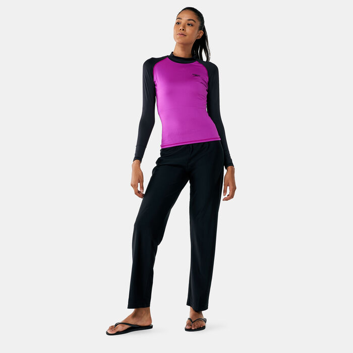 Speedo Women's Modest Deluxe Swimming Pants Black Speedo Women's Modest Deluxe Swimming Pants Black image number 2