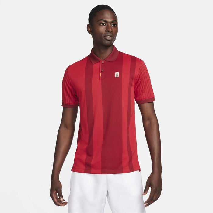 Nike Men's Dri-FIT Polo Shirt Red Nike Men's Dri-FIT Polo Shirt Red image number 0