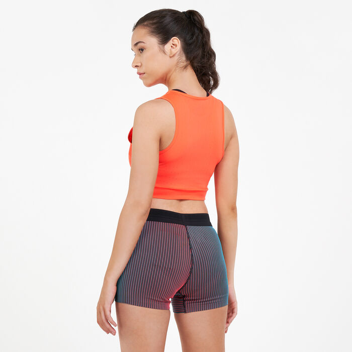 Nike Women's AeroSwift Crop Top Red image number 1