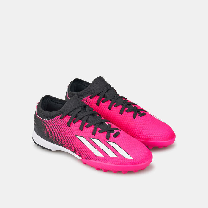 adidas Kids' X Speedportal.3 Turf Ground Football Shoe Pink adidas Kids' X Speedportal.3 Turf Ground Football Shoe Pink image number 1