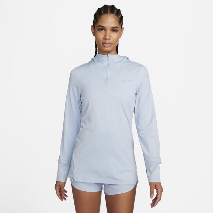 Nike Women's Dri-FIT Swift Element UV Top Blue Nike Women's Dri-FIT Swift Element UV Top Blue image number 0