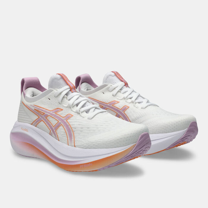 ASICS Women's GEL-NIMBUS 27 Running Shoes White ASICS Women's GEL-NIMBUS 27 Running Shoes White image number 1