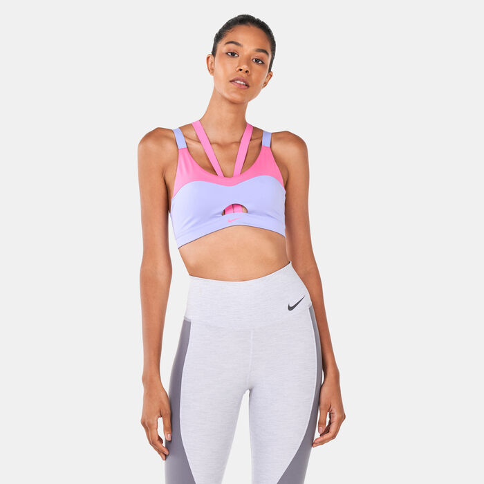 Buy Nike Women's Dri-FIT Indy Strappy Cutout Sports Bra Purple in KSA -SSS