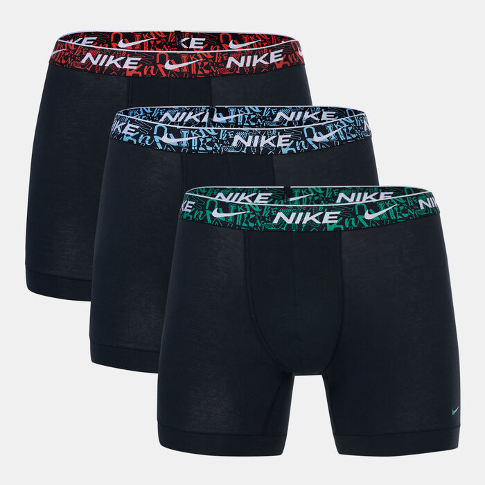 Nike Men's Logo Boxer Briefs (3 Pack) Black Nike Men's Logo Boxer Briefs (3 Pack) Black image number 0