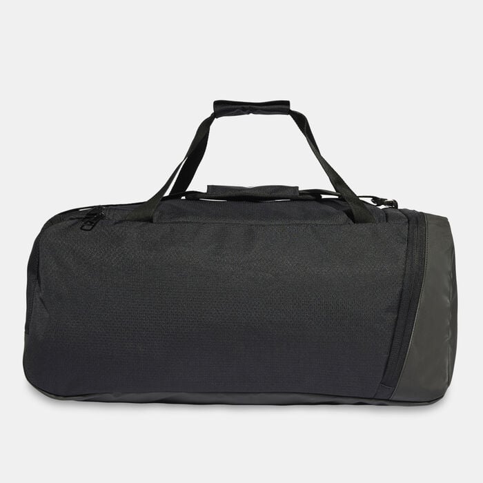 adidas Men's Essentials 3-Stripes Duffel Bag Black adidas Men's Essentials 3-Stripes Duffel Bag Black image number 1