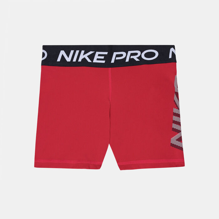 Nike Women's Pro Dri-FIT Graphic 3-Inch Shorts White image number 0