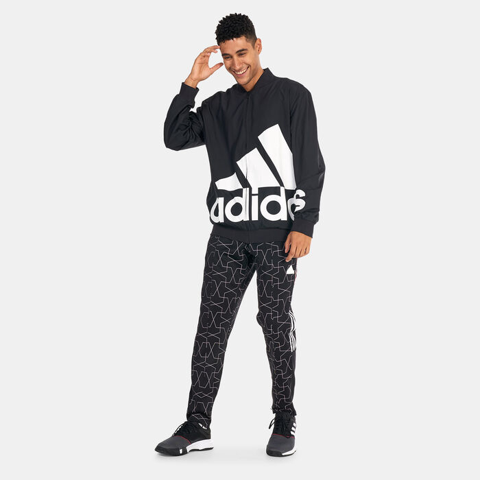 adidas Men’s AEROREADY Essentials Woven Windbreaker Jacket Black adidas Men’s AEROREADY Essentials Woven Windbreaker Jacket Black image number 2