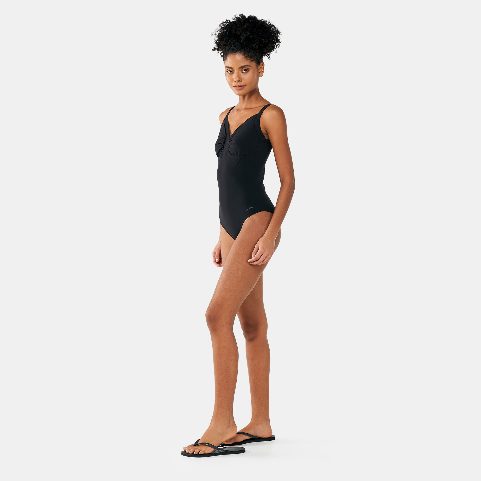 Speedo sculpture watergem swimsuit black hotsell