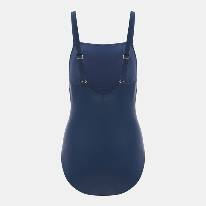 Speedo Women's Shaping Printed Swimsuit Blue image number 1