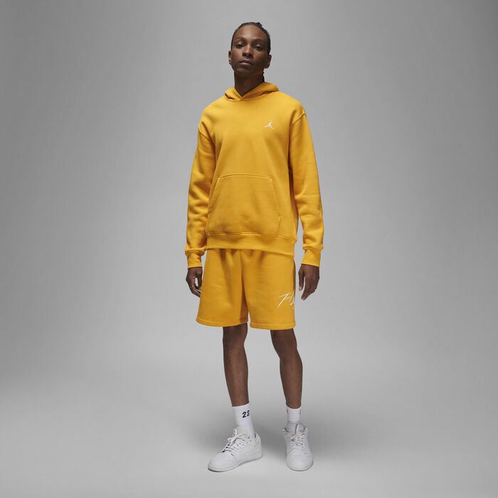 Jordan Men's Brooklyn Fleece Printed Pullover Hoodie Orange Jordan Men's Brooklyn Fleece Printed Pullover Hoodie Orange image number 6