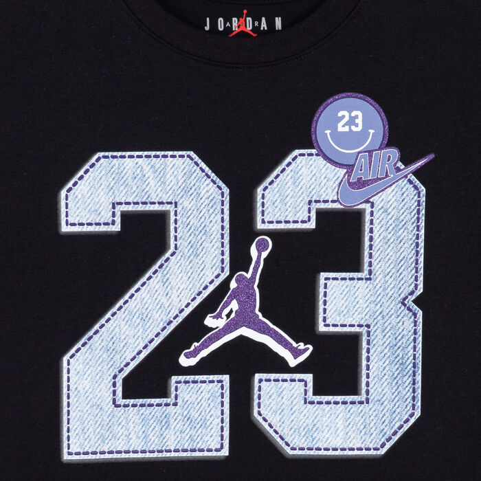 Nike Kids' Blue Jeans and Bling T-Shirt Black Nike Kids' Blue Jeans and Bling T-Shirt Black image number 2
