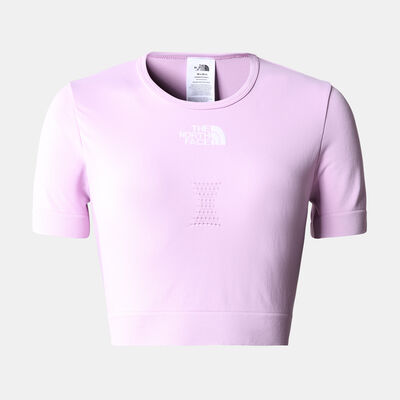 The North Face Women's Seamless Training Crop Top Purple