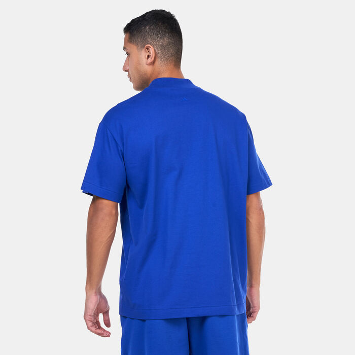 adidas Logo Basketball Graphic T-Shirt Blue adidas Logo Basketball Graphic T-Shirt Blue image number 1