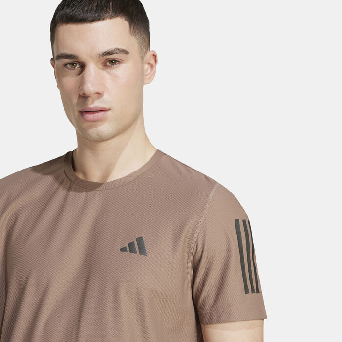 adidas Men's Own the Run T-Shirt Brown image number 3