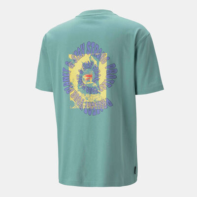 PUMA Men's DOWNTOWN Graphic T-shirt Blue