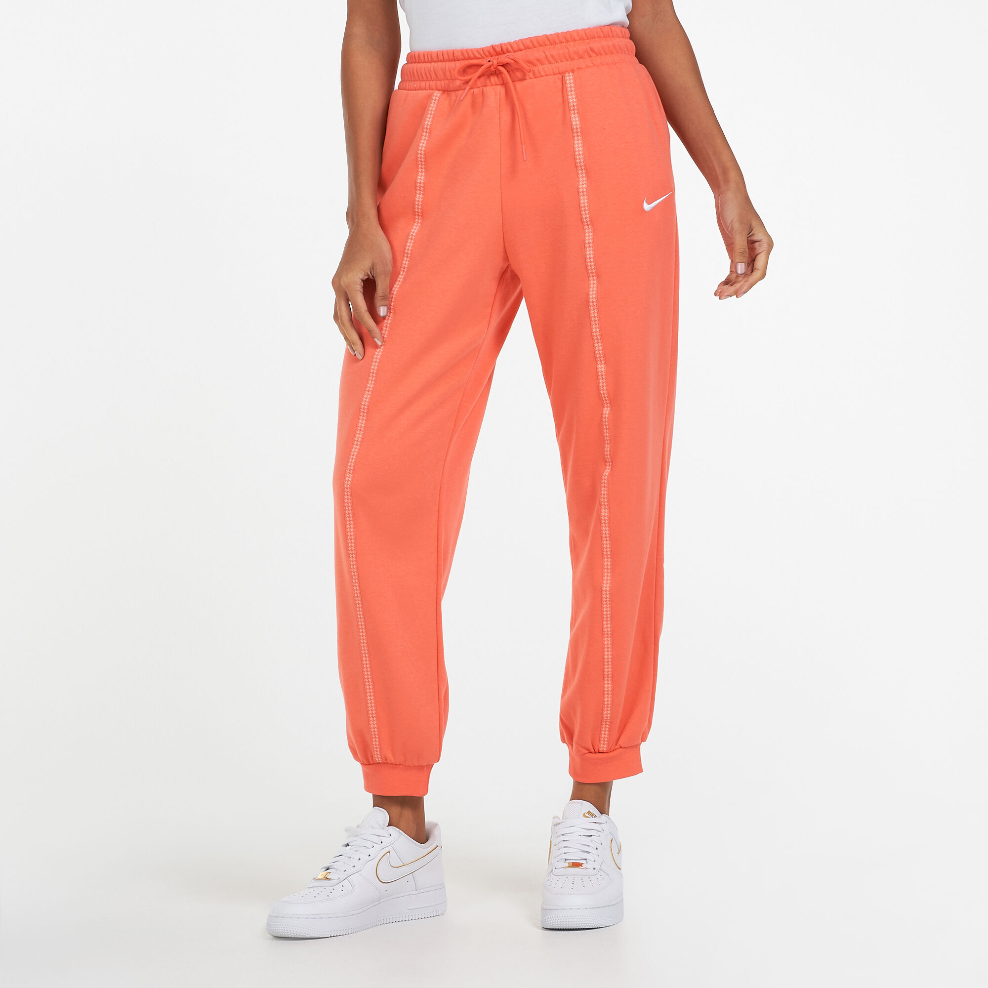 Orange nike deals sweatpants womens