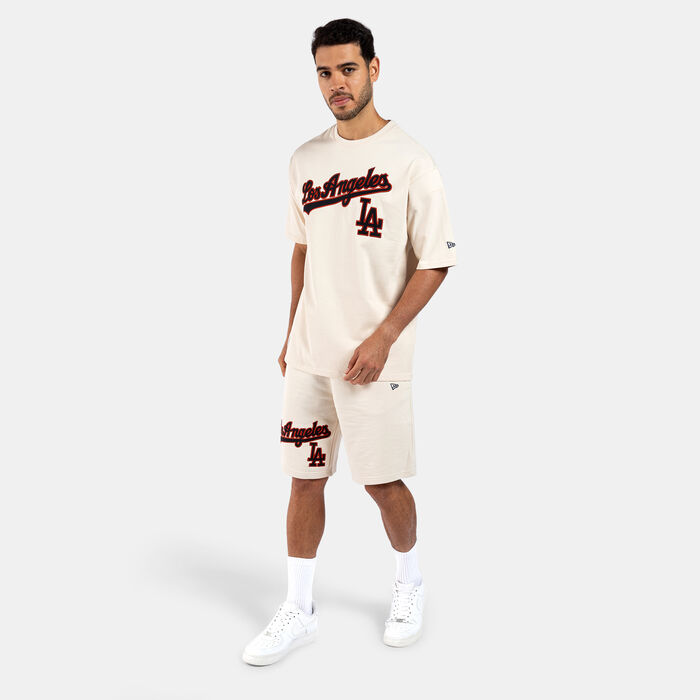 New Era Men's MLB Los Angeles Dodgers Lifestyle Shorts Beige image number 2