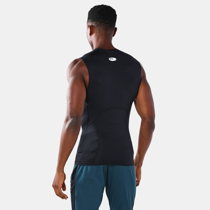 Under Armour Men's HeatGear Armour Top Black Under Armour Men's HeatGear Armour Top Black image number 1