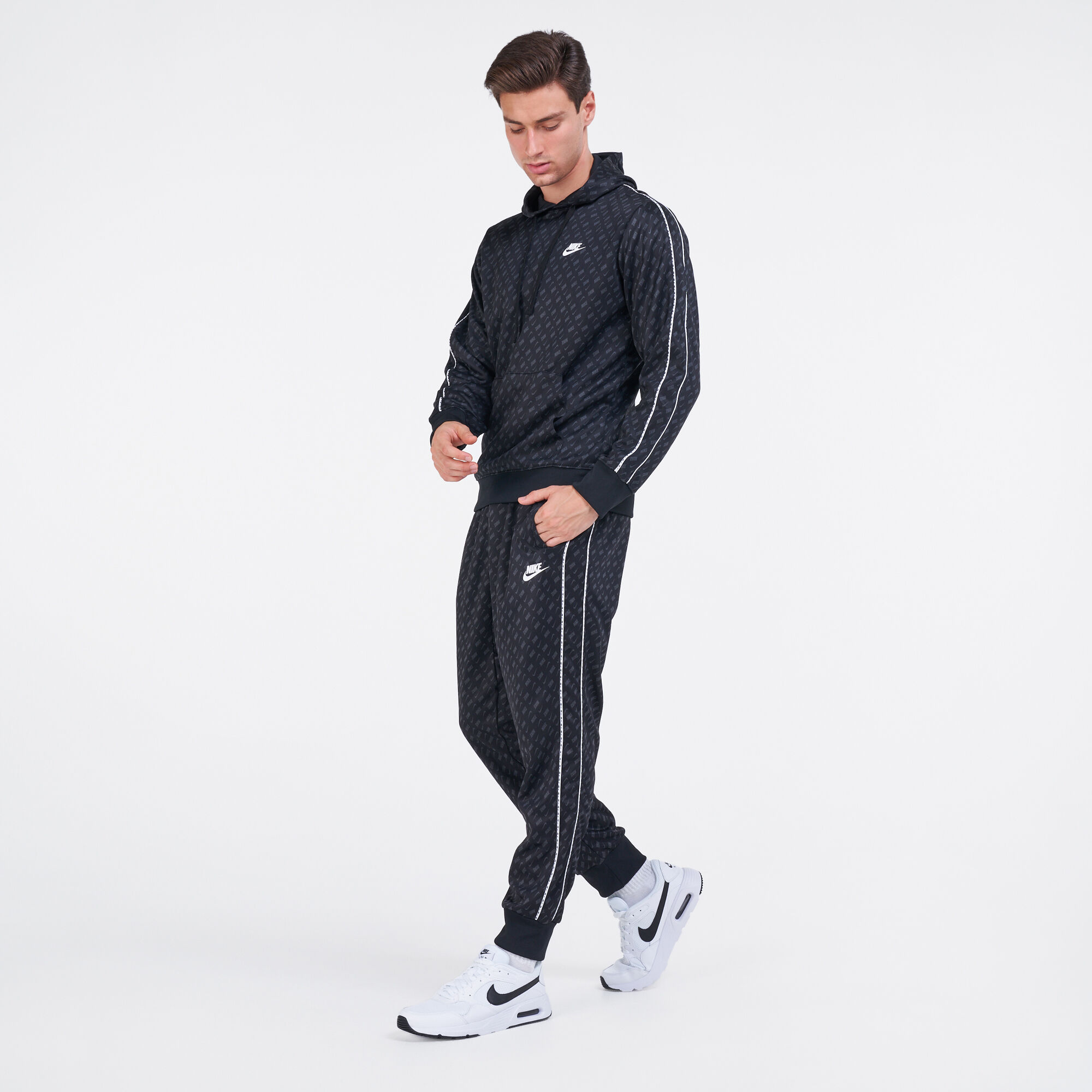 Nike pinstripe tracksuit hotsell