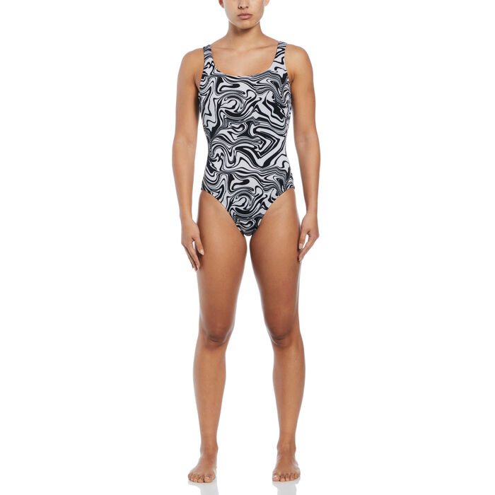 Nike Swim Women's U-Back One-Piece Swimsuit Black Nike Swim Women's U-Back One-Piece Swimsuit Black image number 2