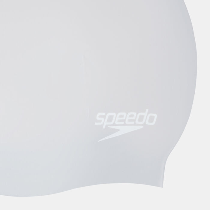 Speedo Long Hair Swimming Cap Silver image number 2