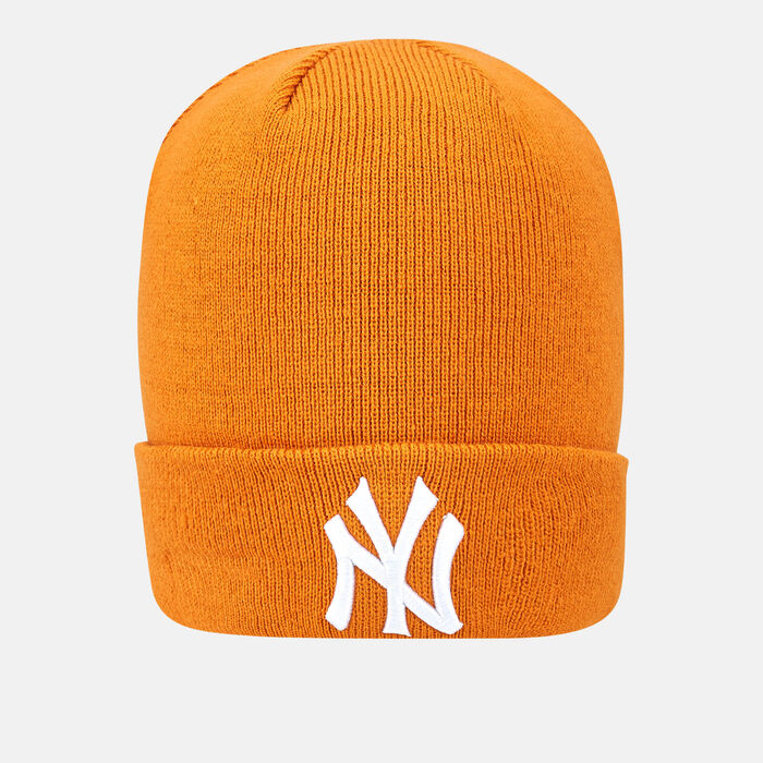 New Era Men's New York Yankees League Essential Cuff Beanie Orange New Era Men's New York Yankees League Essential Cuff Beanie Orange image number 0