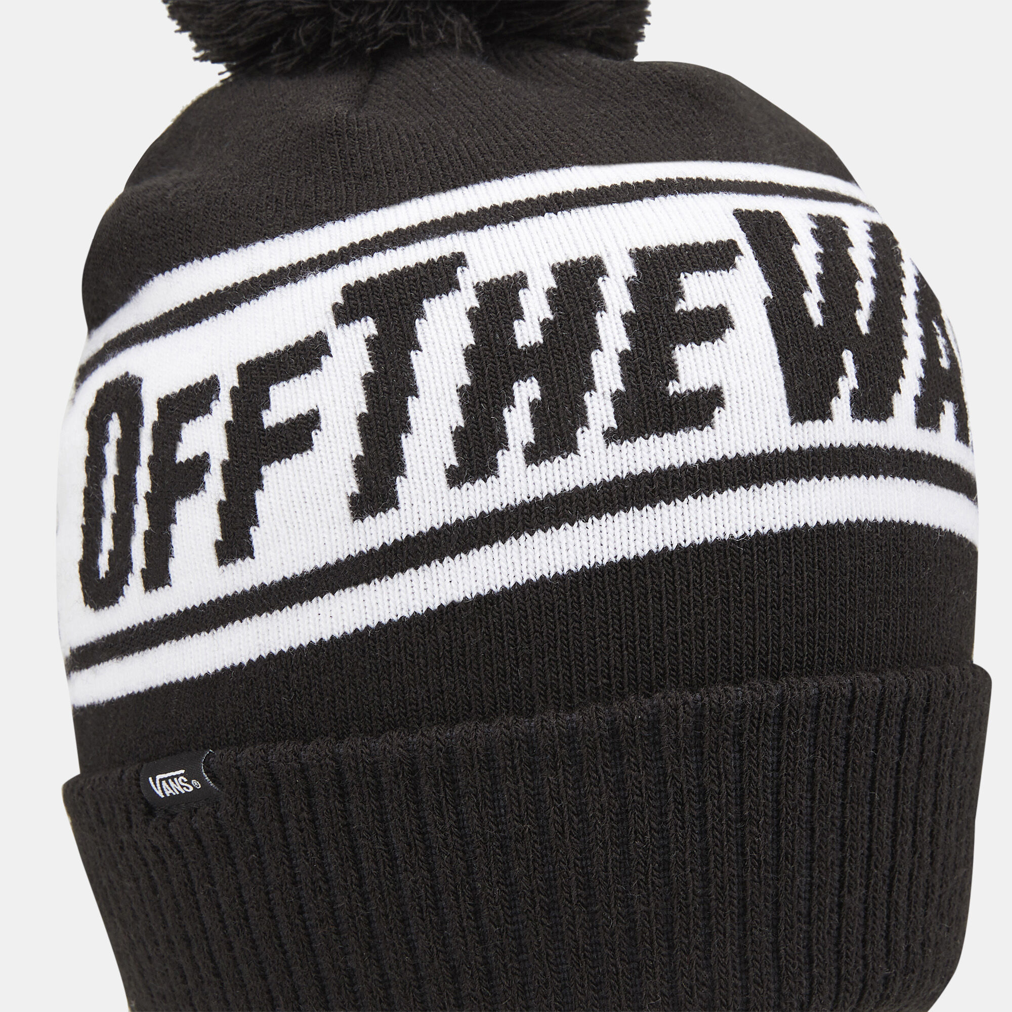 Men s Off The Wall Pom Beanie Black Vans in KSA SSS